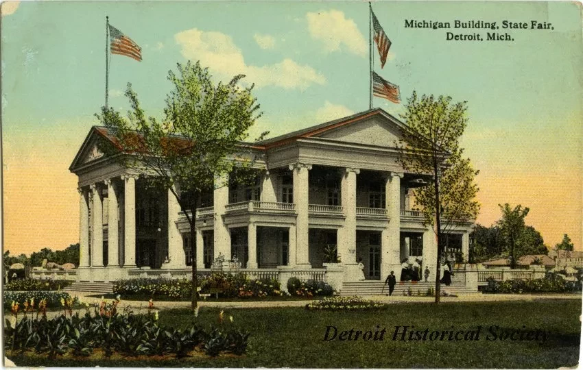 Postcard - Michigan Building, State Fair, Detroit Mich. - Michigan Building, State Fair, Detroit, Mich.