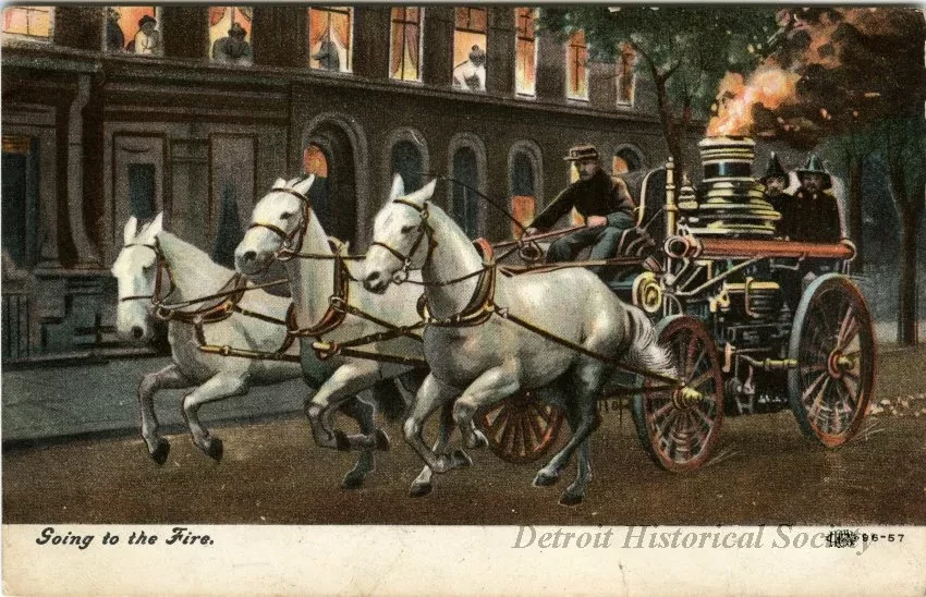 Postcard - Going to the Fire