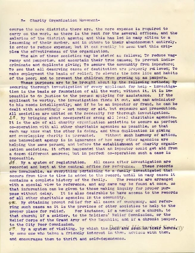 Letter - Detroit Association of Charities