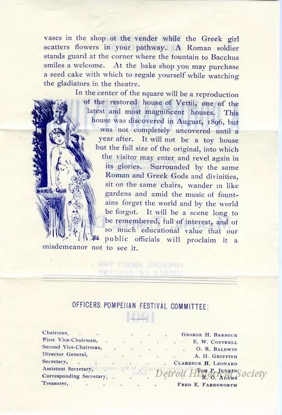 Brochure - A Pompeiian Festival