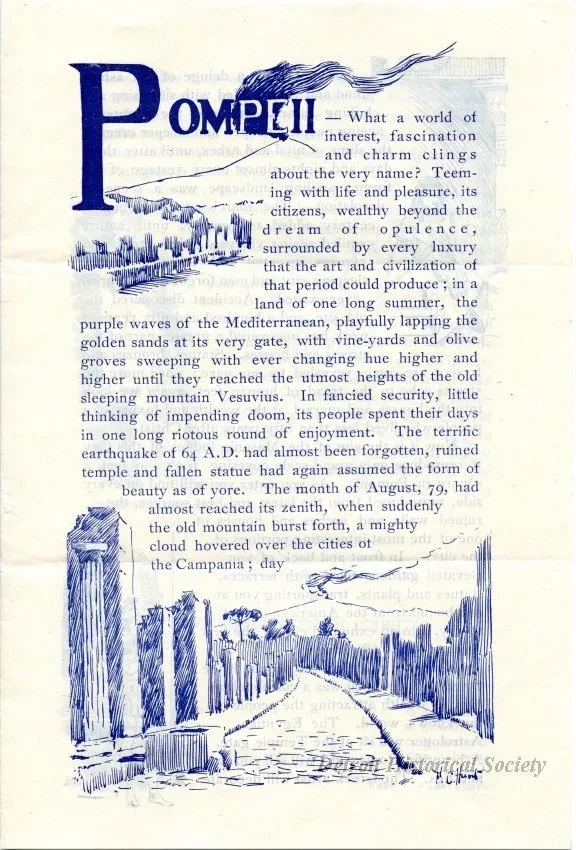 Brochure - A Pompeiian Festival