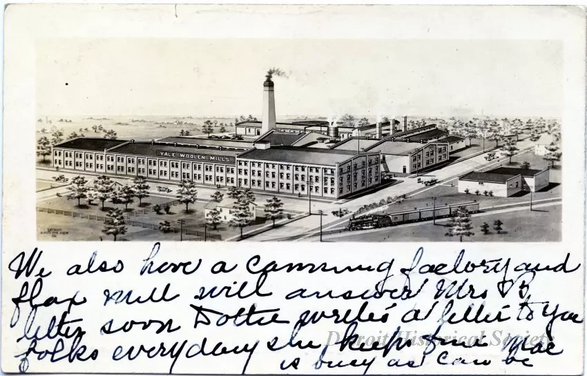 Postcard - Yale Woolen Mills - Factory