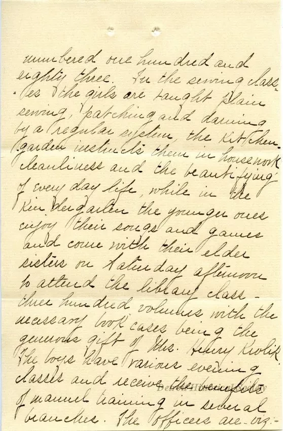 Letter - Hebrew Homes and Charities in Detroit