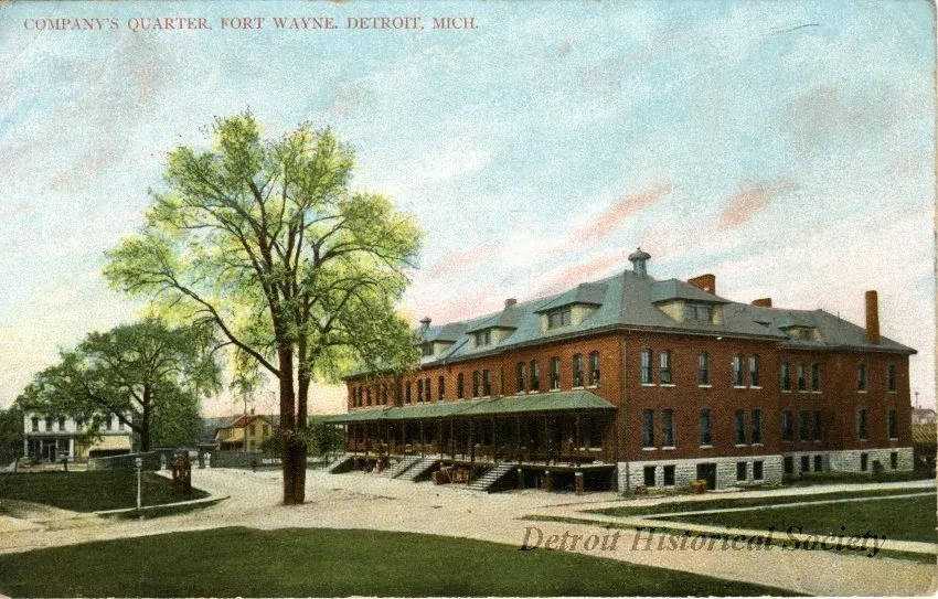 Postcard - Company's Quarter, Fort Wayne, Detroit, Mich.