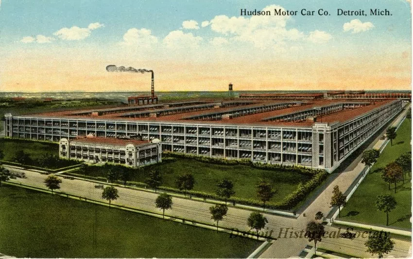 Postcard - Hudson Motor Car Co. Detroit, Mich.