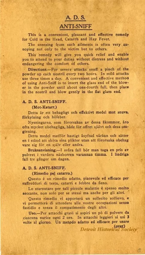 Instruction Sheet