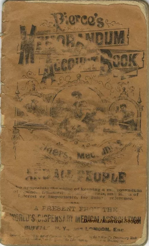 Booklet - Pierce's Memorandum Account Book
