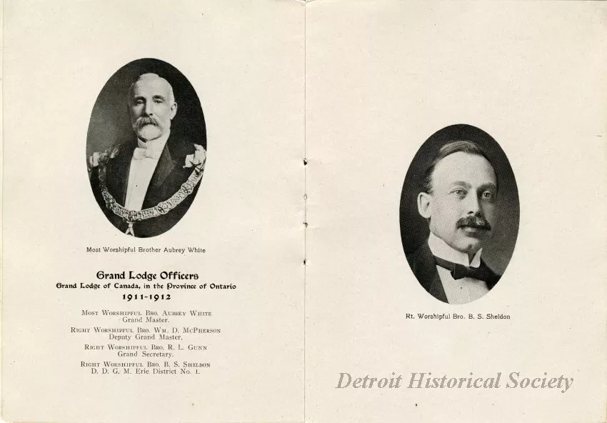 Program - Great Western Lodge No. 47 A.F. & A.M., Lodge of Instruction 1912