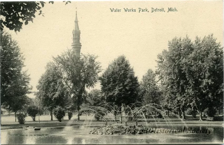 Postcard - Water Works Park, Detroit, Mich. - Water Works Park, Detroit, Mich.