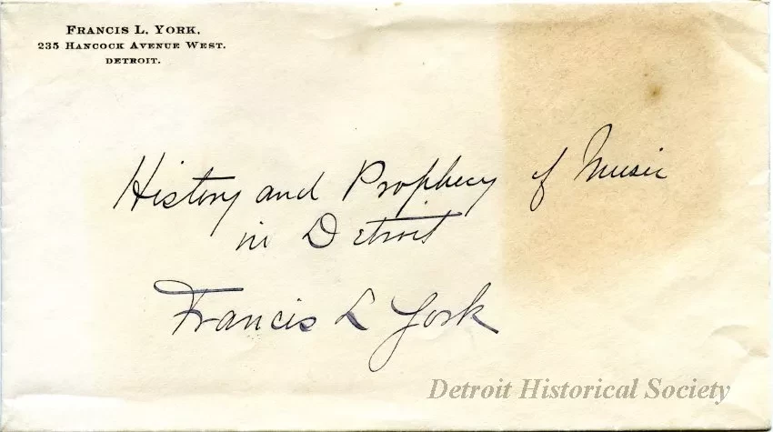 Envelope - History and Prophecy of Music in Detroit