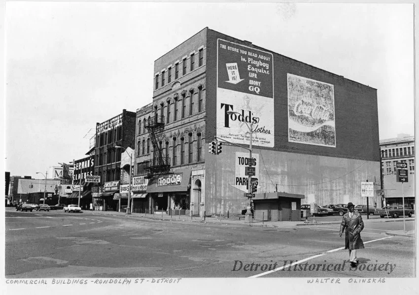 Print, Photographic - Commercial Buildings - Randolph St. - Detroit
