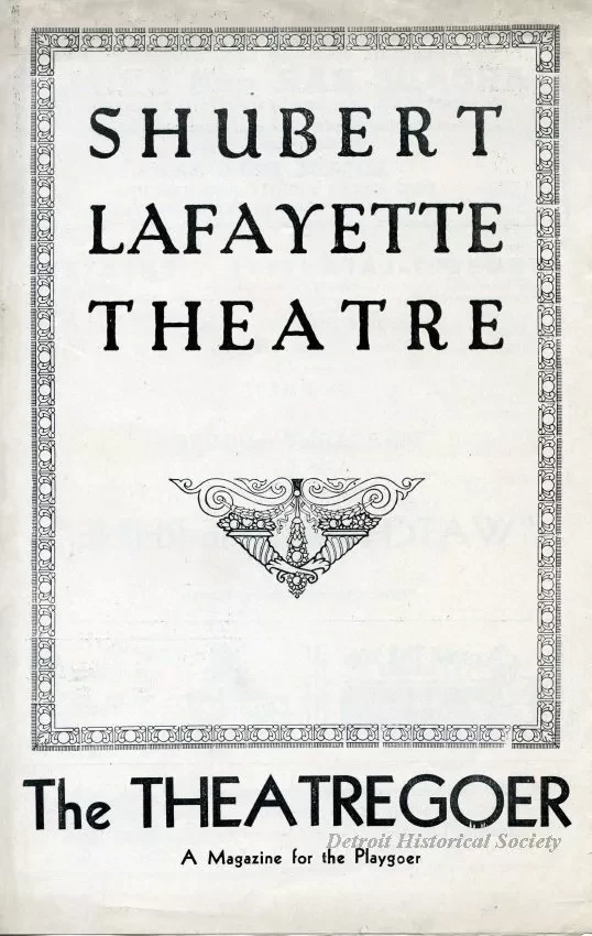 Program, Theater - The Theatregoer: A Magazine for the Playgoer