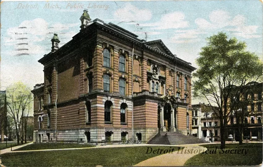 Postcard - Detroit, Mich., Public Library.