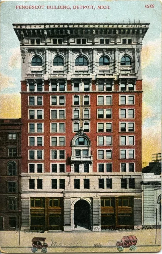 Postcard - Penobscot Building, Detroit, Mich.