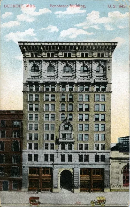 Postcard - Detroit, Mich. Penobscot Building