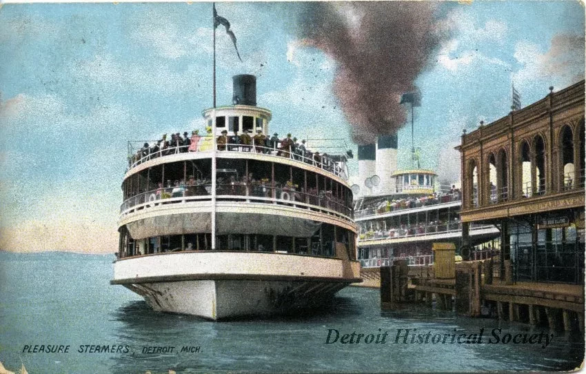 Postcard - Pleasure Steamers, Detroit, Mich.