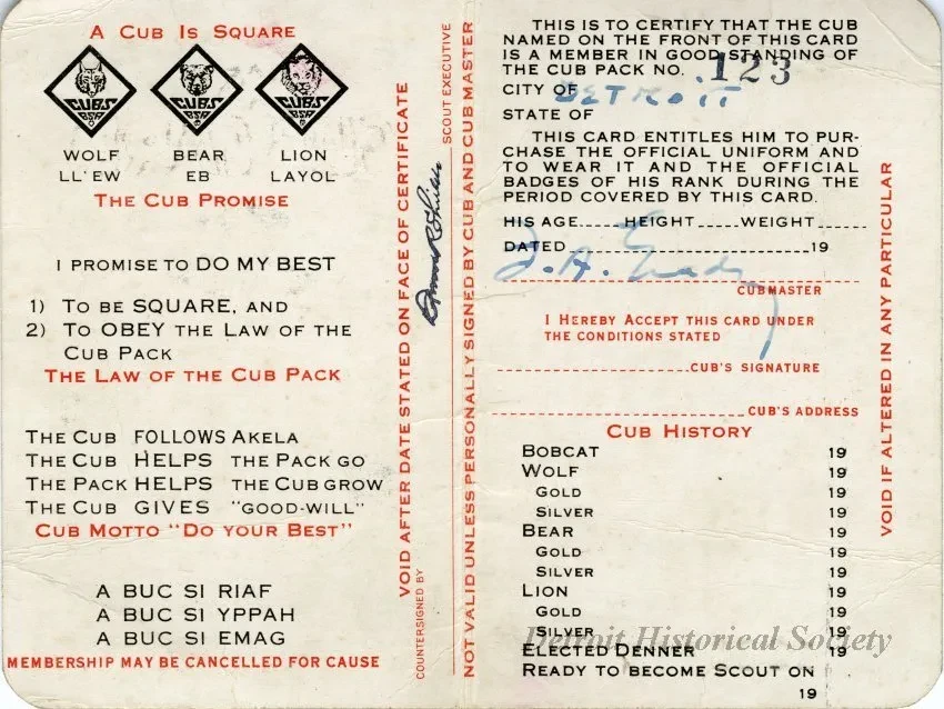 Card, Membership