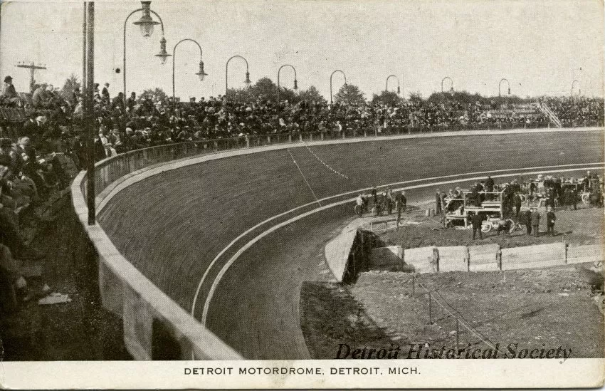 Postcard - Detroit Motordrome, Detroit, Mich.
