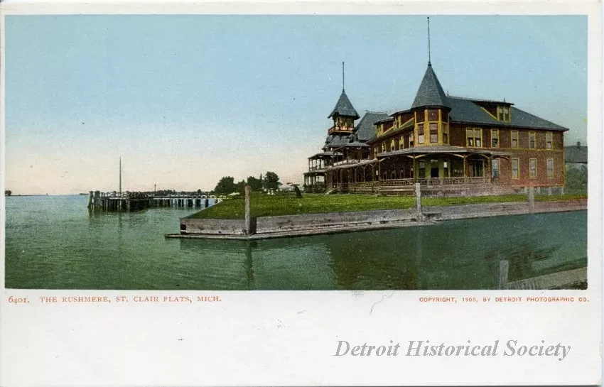 Postcard - The Rushmere, St. Clair Flats, Mich.