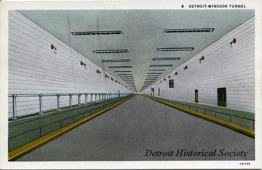 Postcard - Detroit-Windsor Tunnel