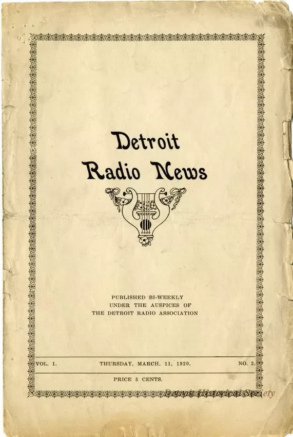 Newsletter - Detroit Radio News, Vol. 1, No. 2