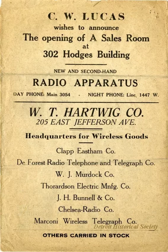 Newsletter - Detroit Radio News, Vol. 1, No. 4
