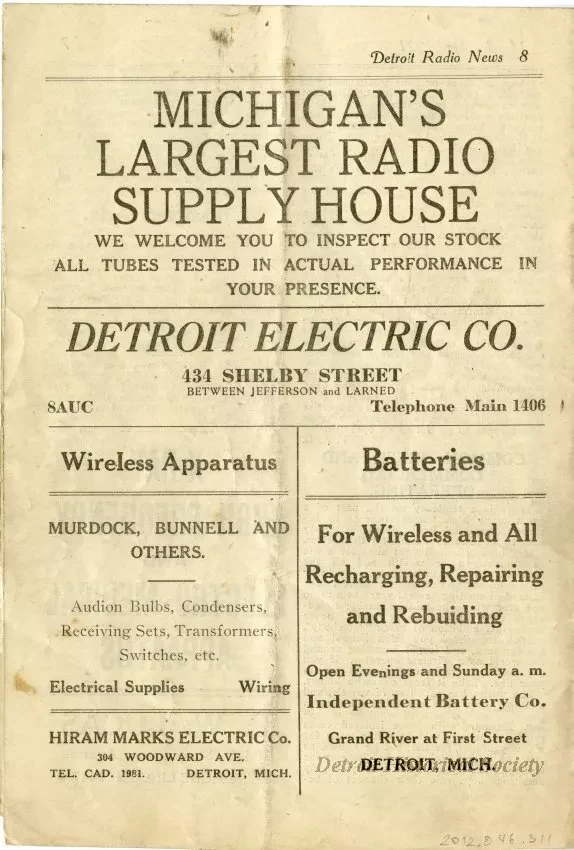 Newsletter - Detroit Radio News, Vol. 2, No. 3-4