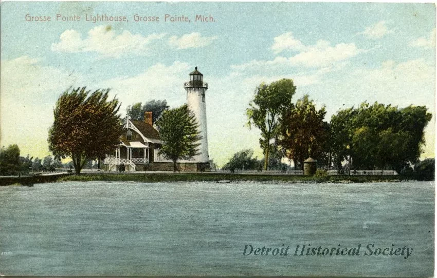 Postcard - Grosse Pointe Lighthouse, Grosse Pointe, Mich.