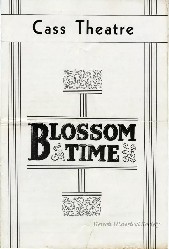 Program, Theater - Blossom Time
