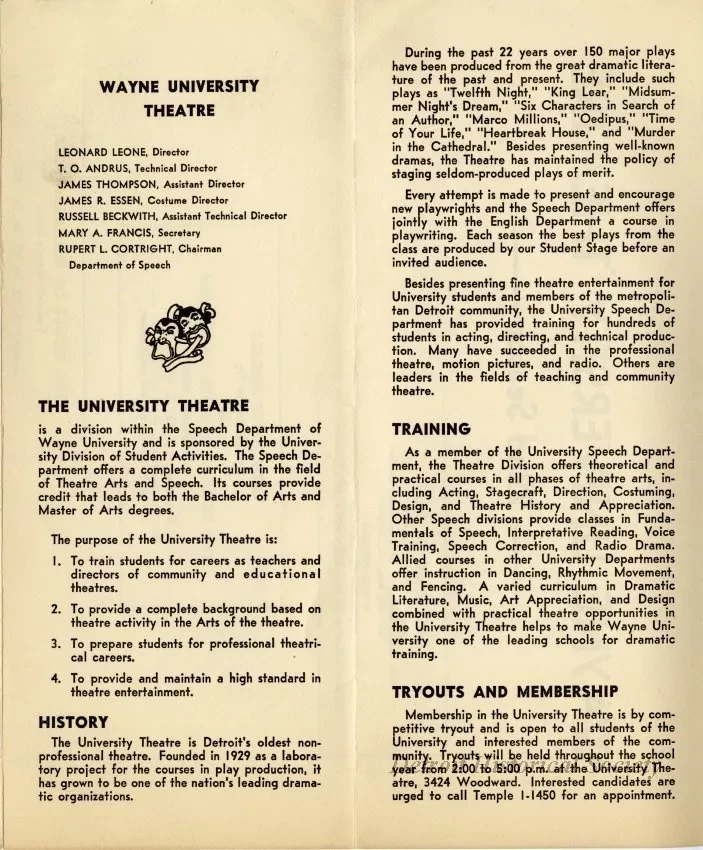 Program, Theater