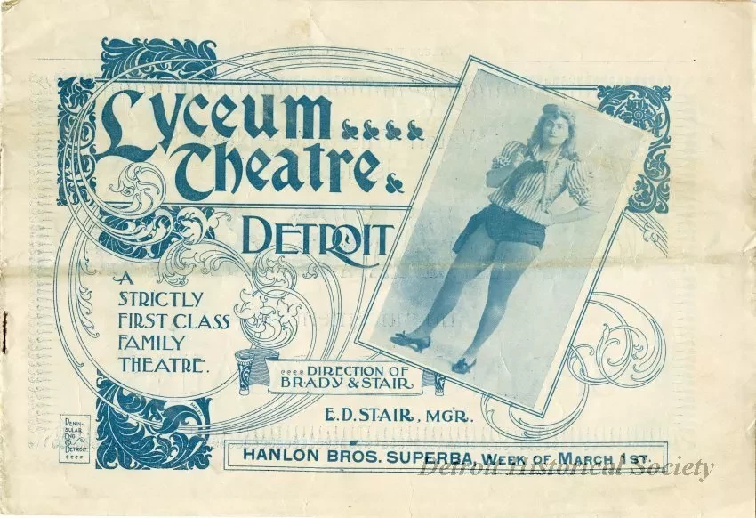 Program - Lyceum Theater, Vol. 2, No. 1