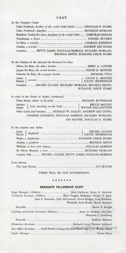 Program, Theater