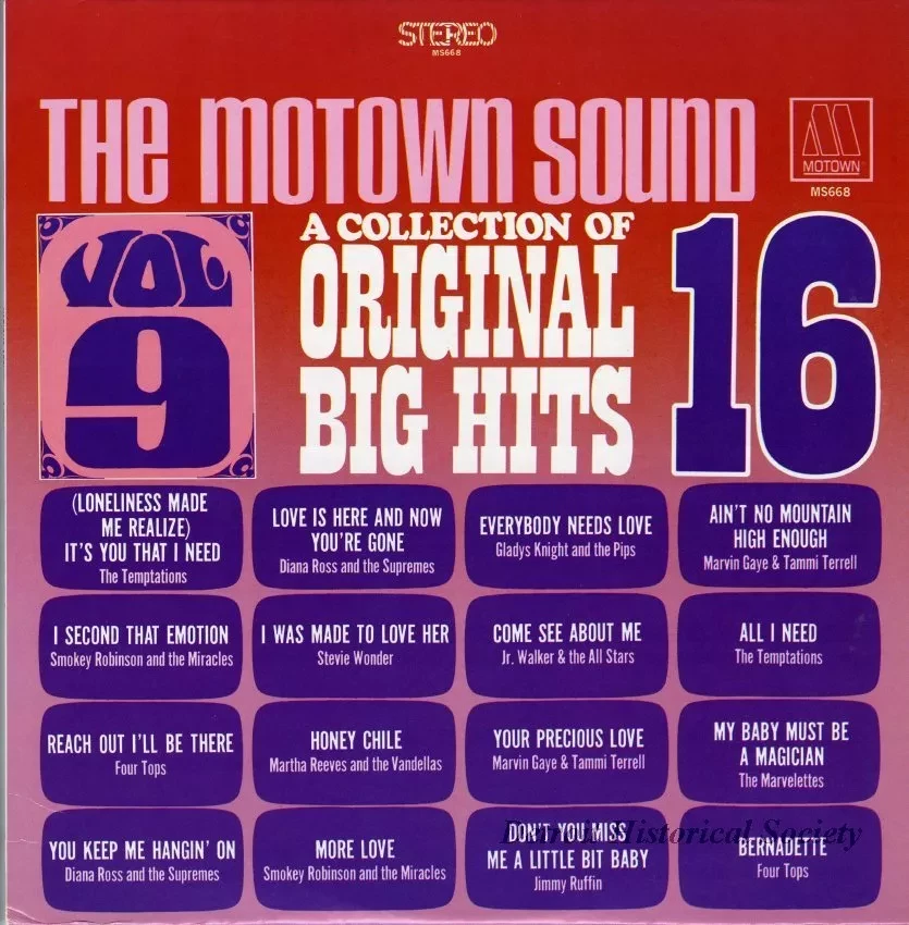 Album, record - The Motown Sound, A Collection of 16 Original Big Hits, Volume 9