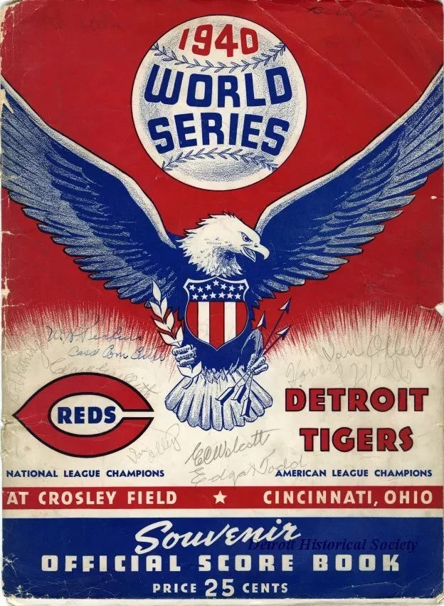 Program - 1940 World Series Souvenir Official Score Book