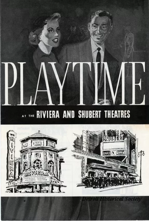 Program, Theater - Playtime at the Riveria and Shubert Theatres