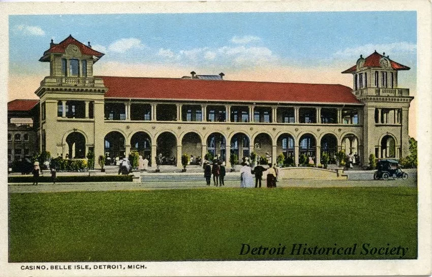 Postcard - Casino, Belle Isle, Detroit, Mich.