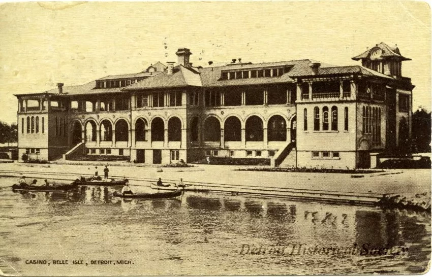 Postcard - Casino, Belle Isle, Detroit, Mich.