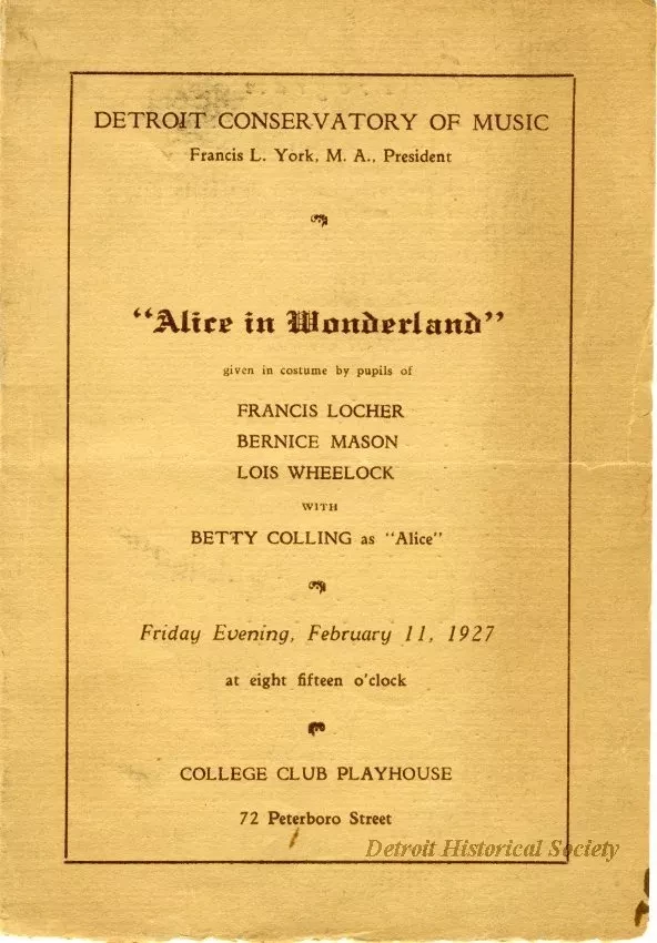 Program, Theater