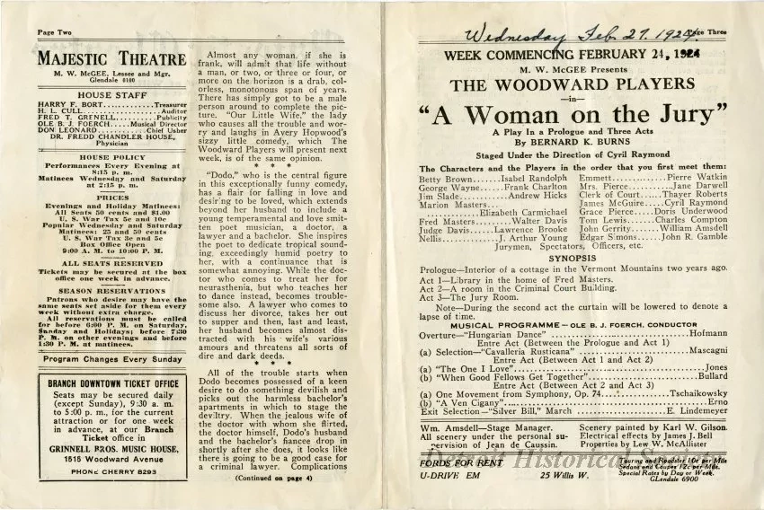 Program, Theater