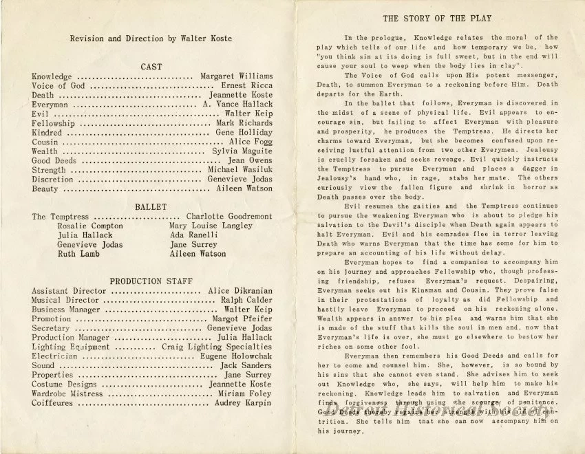 Program, Theater