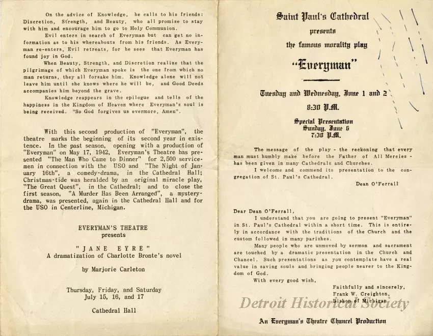 Program, Theater
