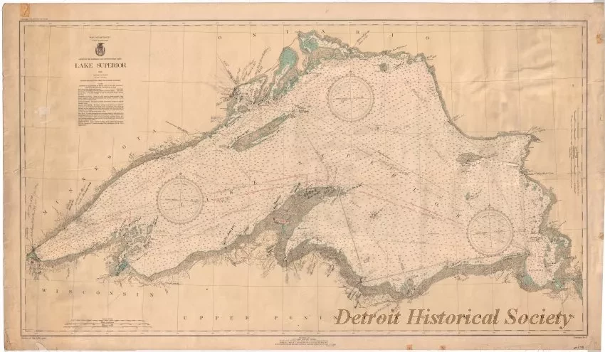 Chart, Navigational - Lake Superior
