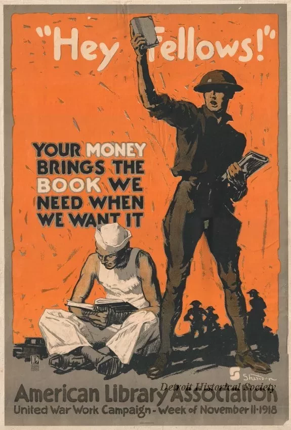Poster - Hey Fellows!
Your Money Brings the Book We Need When We Want It.