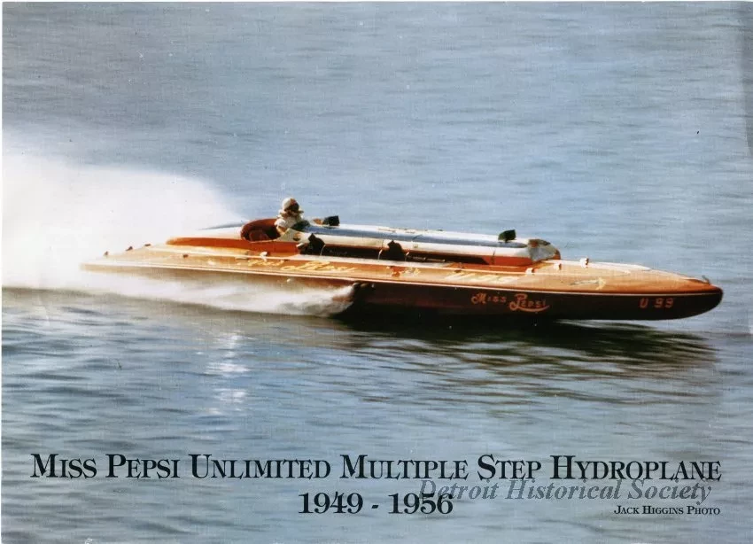 Poster - MISS PEPSI Unlimited Multiple Step Hydroplane, 1949-1956