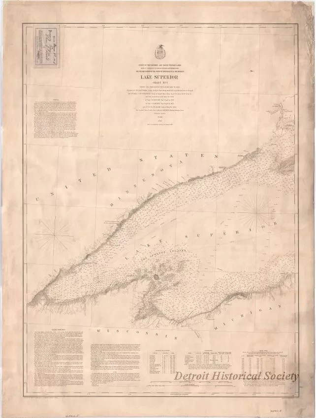 Chart, Navigational - Lake Superior Chart No. 3