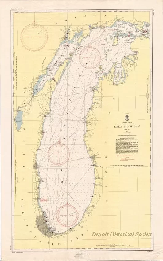 Chart, Navigational - Lake Michigan, Chart No. 7