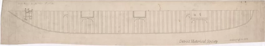Drawing, Technical - Deck Frame for Str. 59/60, F.&P.M.
