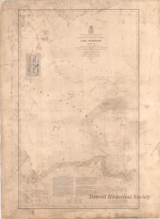 Chart, Navigational - Lake Superior Chart No. 1