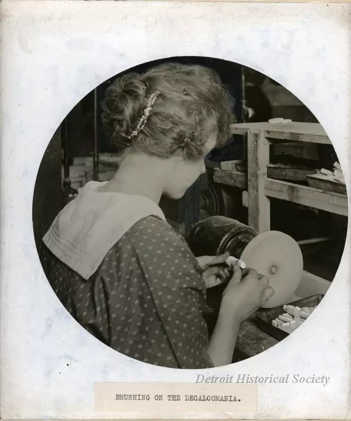 Print, Photographic - Brushing on the Decalcomania