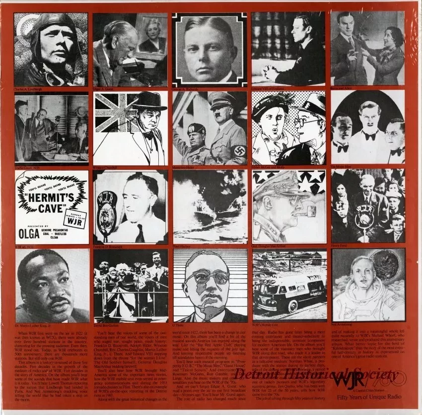 Album, Record - WJR: Fifty Years of Unique Radio, May 4, 1922 - May 4, 1972